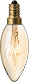 J-Line ledlamp Amber C35 3 Loops E14 - glas - transparant