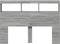 vidaXL - Hoofdbordkast - met - LED-verlichting - 140x17x102 - cm - grijs - sonoma