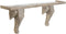 Planken DKD Home Decor Wit Natuurlijk Mangohout 78 x 15 x 28 cm