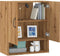 vidaXL - Wandkast - 60x31x70 - cm - bewerkt - hout - artisanaal - eikenkleur