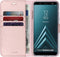 Accezz Hoesje Geschikt voor Samsung Galaxy A6 Plus (2018) Hoesje Met Pasjeshouder - Accezz Wallet Softcase Bookcase - Roze