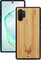 Kudu Samsung Galaxy Note 10 Plus hoesje case - Houten backcover - Handgemaakt en afgewerkt met duurzaam TPU - Bamboe - Zwart