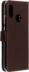 Selencia Hoesje Geschikt voor Huawei P Smart (2019) Hoesje Met Pasjeshouder - Selencia Echt Lederen Bookcase - Bruin