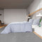 vidaXL - Dekbedovertrekset - lichtgewicht - 155x220 - cm - microvezel - grijs