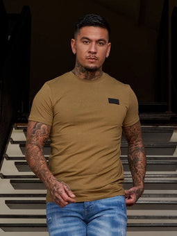 AB Lifestyle - Platinum Tee - T-Shirt - Ghotic Olive - Heren - Maat: XS