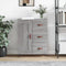 vidaXL - Dressoir - 69,5x34x90 - cm - bewerkt - hout - grijs - sonoma - eikenkleurig
