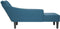 vidaXL - Chaise - longue - met - rechterarmleuning - fluweel - blauw