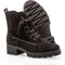 Gabor 71.711.17 - Veterboots - Stoere veterboot met taping-detail - Zwart - Maat 37
