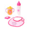 Johntoy Poppenspeelset Baby Rose 4-delig Roze