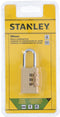 Stanley Hangslot - Cijferslot 3 Cijfers - 30 MM - Massief Messing