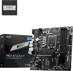 MSI Pro B760M-P - Moederbord - Intel B760 - 4x DDR5 - Micro-ATX