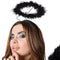 dressforfun - Hete engel S - verkleedkostuum mouwloos met spaghettibandjes - zwart