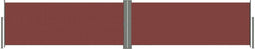 vidaXL - Windscherm - uittrekbaar - 117x600 - cm - bruin