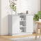 vidaXL - Dressoir - met - LED - Wit - 90x32x75 - cm - Geengineerd - Hout