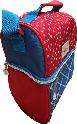 Hallmark Koeltas Porcupine isothermisch 8 x 17 x 22 cm rood/blauw