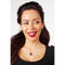 Laura Ferini Dames Ketting Faccina - Halsketting - 18K Wit Verguld - Zilver (1 stuk)