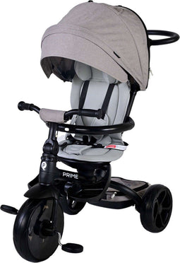 Qplay Driewieler Prime 4 in 1 - Jongens en Meisjes - Grijs