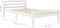 vidaXL - Bedframe - massief - grenenhout - wit - 100x200 - cm