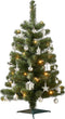 Black Box Trees Joy - Kunstkerstboom - 26 Ornamenten en 30 LED Lampjes - Groen Zilver - H90 x Ø50 cm