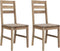 vidaXL - Eetkamerstoelen - 2 - st - massief - acaciahout