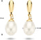 Marie Celeste - Oorhangers - Parel en Zirkonia - Goud - 7,5 mm