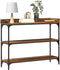 vidaXL - Console - Tafel - Oud - Hout - 100x30x80 - cm - Engineered - Hout - en - Staal