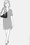 Berba Grote Schoudertas / Crossbodytas - Dames - Leer - Laguna - Gestreept - Zwart