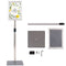 Coast Informatiestandaard A4 - Verstelbaar 73,5-118 cm - Zilver (set van 2)