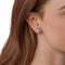 Fossil Vintage Glitz JF02906791 - Damesoorbellen - Roestvrij staal & Parelmoer - Rosé Goud Grijs