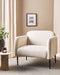 Fauteuil STOUBY Linnen Lichtbeige
