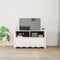 vidaXL - TV - Meubel - 'DRAMMEN'Wit - 99x43x55 - cm - Massief - Hout - Grenen