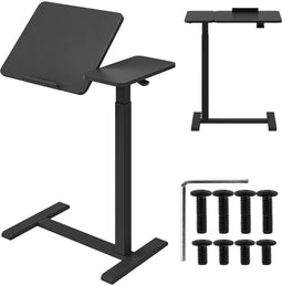 Maclean MC-120B - Laptopbureau - Zit/sta bureau - Hoogteverstelling 75-111 cm - Zwart