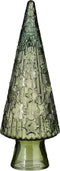 Mica Decorations Decoratief Object Boom - 15x15x43 cm - Glas - Licht Groen