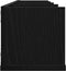 vidaXL - CD - Wandplank - Zwart - Eiken - 100x18x18 - cm - Geengineerd - Hout