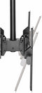 Startech.com FPCEILBTB - Plafond TV beugel - Voor 2 schermen 32-75 inch - Verstelbare hoogte