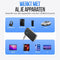 Strex Bluetooth Receiver - BT 5.4 - 3.5MM AUX - Handsfree Bellen - Kraakhelder Geluid - Zwart Zilver