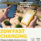 Aqiila Powerbird BS10 - Powerbank - 10.000 mAh - 4 zonnepanelen - Geel