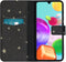 iMoshion Hoesje Geschikt voor Samsung Galaxy A41 Hoesje Met Pasjeshouder - iMoshion Design Softcase Bookcase - Goud / Zwart / Stars Gold
