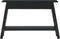 vidaXL - Wandtafel - 110x30x75 - cm - massief - mahoniehout - zwart