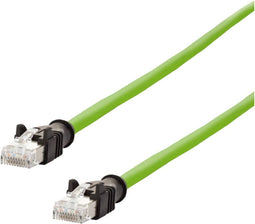 Metz Connect 142M2X55050 RJ45 Netwerkkabel, patchkabel CAT 6A S/FTP 5.00 m Groen PUR-mantel, Zuurbestendig, Ozonbestend