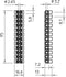 OBO Bettermann 2056089 Kroonsteenstrip Flexibel: 4-4 mm² Massief: 4-4 mm² Aantal polen: 12 10 stuk(s) Zwart