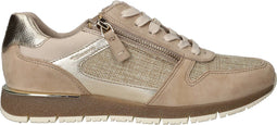 Tamaris Sneakers - Dames - Gouden glitter - Beige - Maat 40