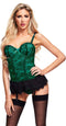 Baci Lingerie Top en string set -S- BUSTIER AND GSTRING Groen