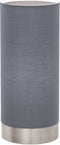 EGLO Pasteri - Tafellamp - E27 - Touchdimmer - Grijs - Ø12 cm