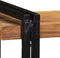 vidaXL - Wandschap - 110x33x45 - cm - massief - acaciahout