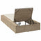 vidaXL - Ligbed - met - zwevend - kussen - poly - rattan - beige