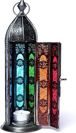 Yogi & Yogini naturals Sfeerlicht oosterse lantaarn zeven chakra's