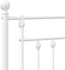 vidaXL - Hoofdbord - 100 - cm - metaal - wit