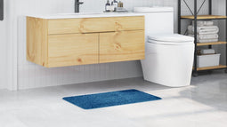 vidaXL - Badmat - Rechthoekig - Blauw - 50x80 - cm - Polypropeen - Antislip