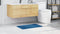 vidaXL - Badmat - Rechthoekig - Blauw - 50x80 - cm - Polypropeen - Antislip